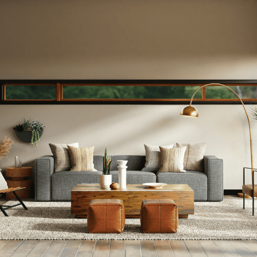 modern, aesthetically pleasing living room